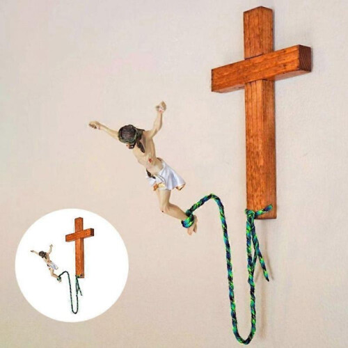 Bungee Jumping Innovative Design Jesus Hanging Embellishments
