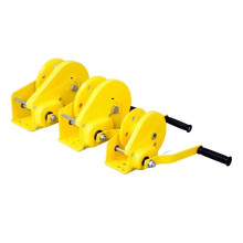 1200 Pound 10m Wire Rope Hand Operated Winch Heavy-Duty Bi-Directional Self-Locking Portable Crane Traction Winch