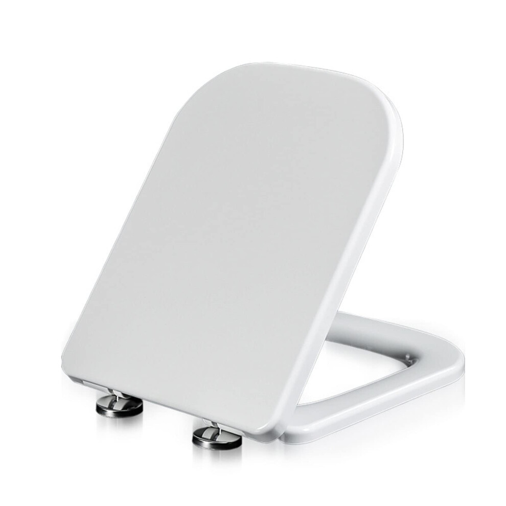 Toilet Seat With Slow-Close Function, Quick-Release Hinges, Easy To Clean, 4 Non-Slip Devices, Eco-Friendly Poly, Model 03B 04A 6947110569291