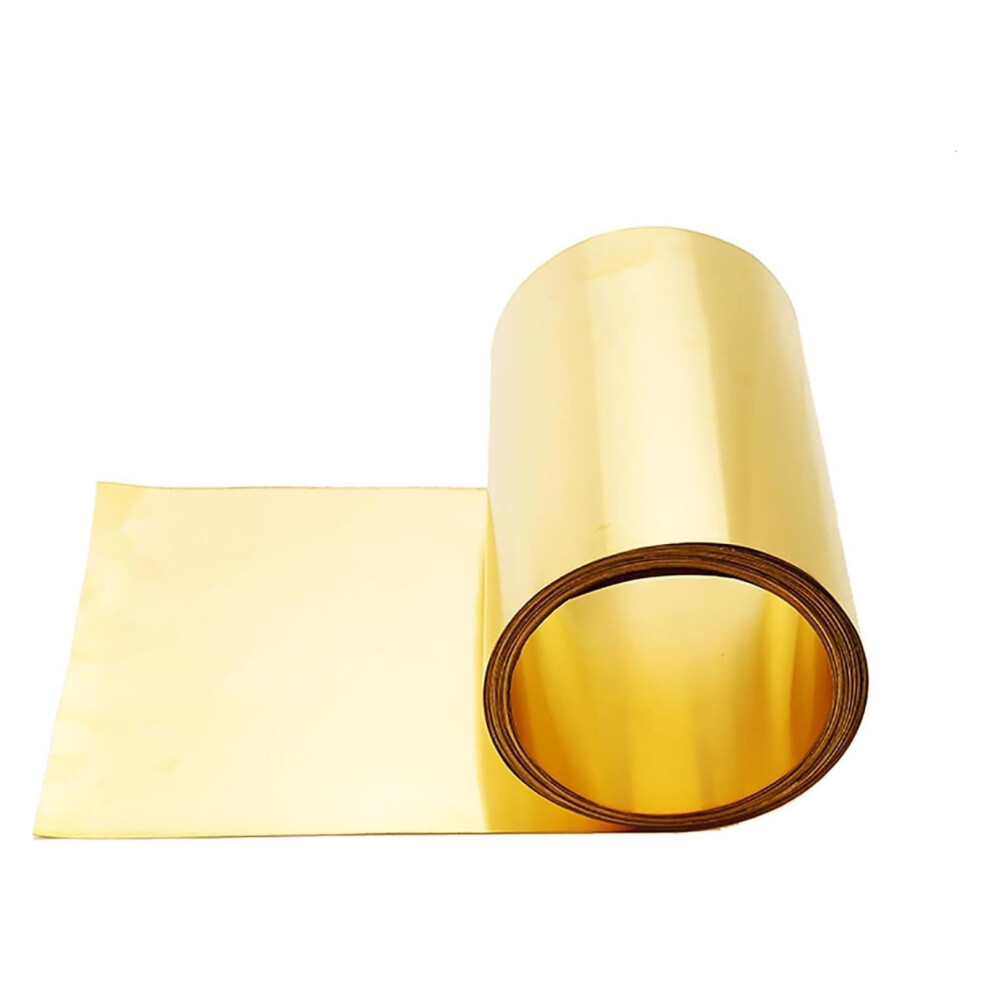H62 Brass Foil Sheet 0.5Mm Thick, 100Mm Wide, 1M Long Brass Roll For Crafting And Fabrication 6482260069715