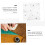 Patchwork Template Sewing Templates Set - 19X12.5cm Square Quilting Ruler for DIY Fabric Projects and Quilting 3