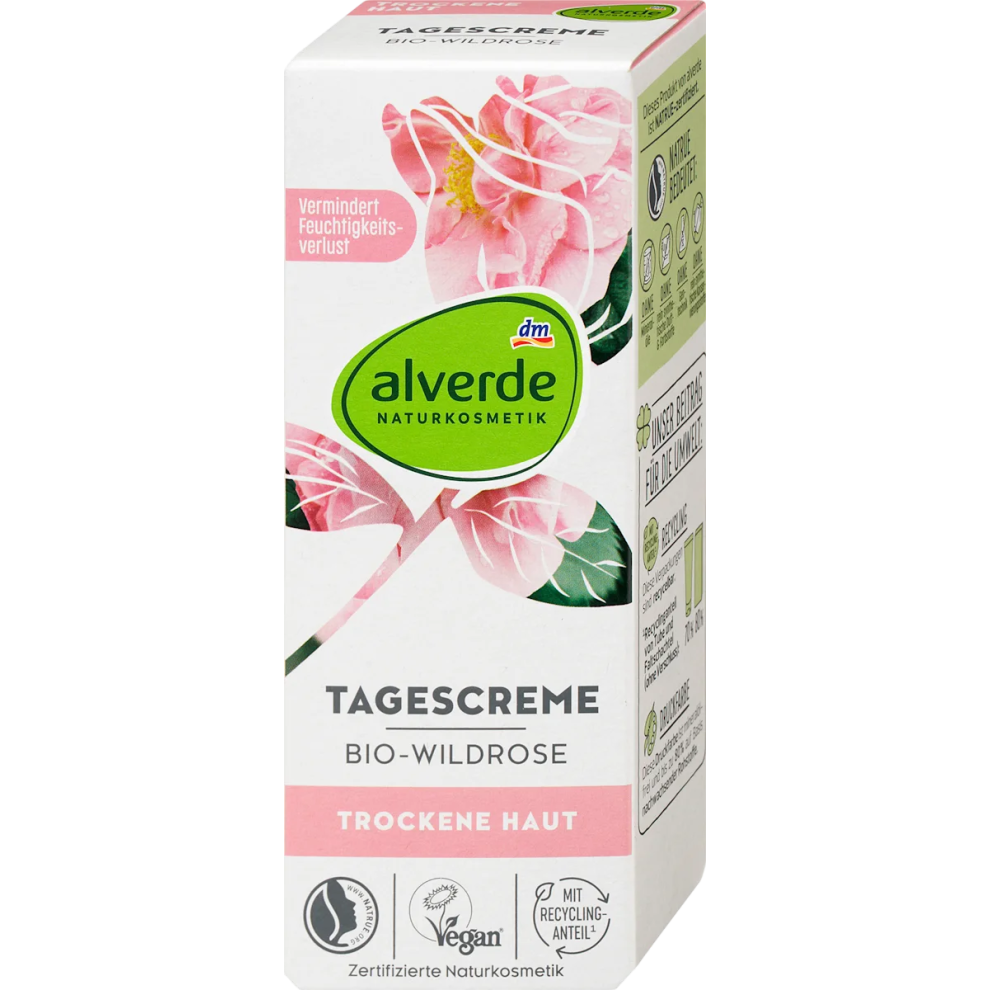 Alverde Natural Cosmetic Cream 2X Alverde Naturkosmetik Wild Rose Face Day 50 Ml
