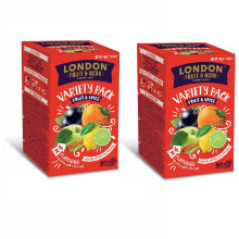London Fruit & Herb Co. Fruit & Spice Variety Pack- 20 Mixed Tea Bags Pack of 2