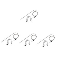 Grill Thermometer Clip Set of 4, Stainless Steel Meat Thermometer Holder, Grill Temperature Sensor Clips 4X4X1.5CM