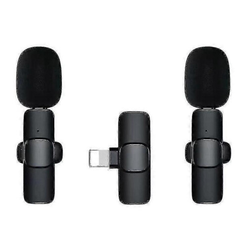 Wireless Microphone for Iphone Ipad, Wireless Lavalier Microphone with Noise Reduction Automatic