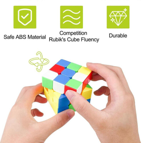 Magic Cube 3x3x3 + 2x2x2, Coloured Cube Magical Cube, Magic Cube for Beginners and Advanced Users 1