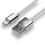 everActive cable USB Lightning 1m - White, silicone, quick charge, 2,4A - CBS-1IW 2
