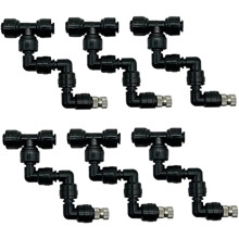 Sprinkler Mister for Reptile Tank, 6 Adjustable Misting Nozzles, 360 Spray Nozzle for Terrarium and Greenhouse Plants