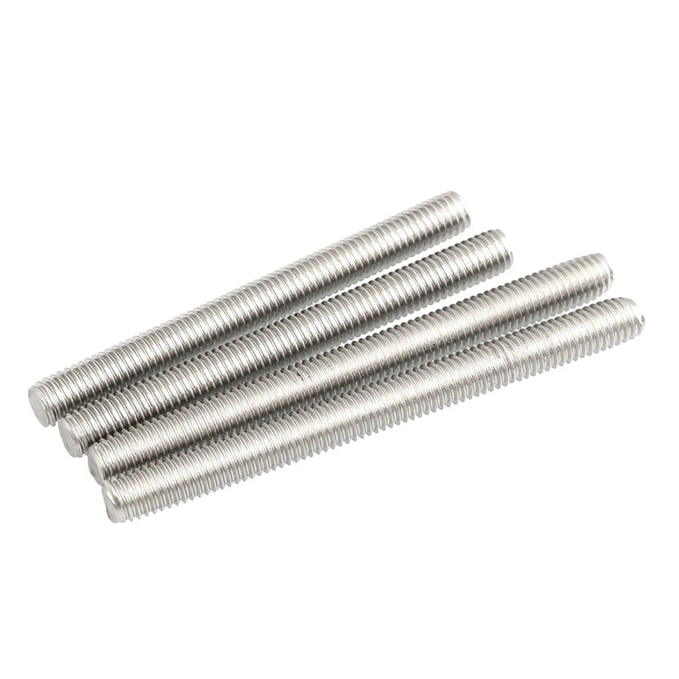 Threaded Rod M6 M8 5 Pieces Din975 304 Stainless Steel Fasteners L=25-90Mm Full Threaded Rod Silver 6947110571300