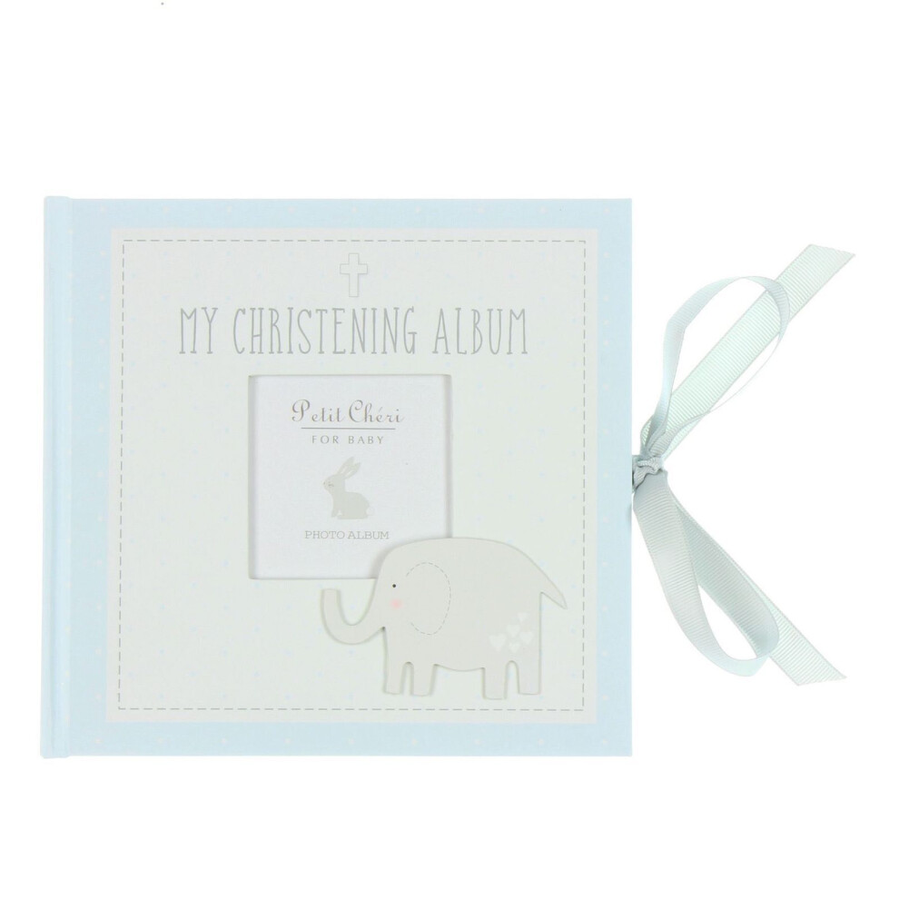 Baby Christening Photo Album - My Christening Album (Blue) Blue Petit Cheri