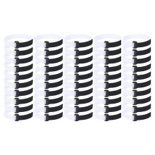 Soccer Goal Net Strap Fixing Belt for Securing Football Net to Goal Posts - Adjustable Size, Durable Material, Black and White