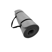 Yoga Mat Fitness 183 x 61 x 1 cm, Gray Non-Slip Training Mat, Soft Rebound, Multi-Functional Exercise Mat