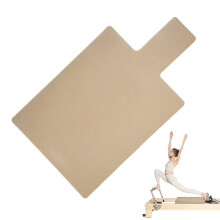 Yoga Pilates Reformer Mat Non-Slip Extra Thick Cushioning 99.6x61cm Khaki Travel Fitness Equipment Home Training