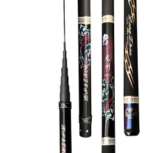 Fishing Rod Carp Pole Feeder 7.2m Telescopic Carbon Ultralight Fishing Equipment Black Power Hard Combo