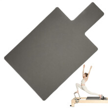 Yoga Pilates Reformer Mat Non-Slip Extra Thick Cushioning Bed Sheet 99.6x61cm Gray Travel Pad for Men Women
