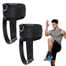 Adjustable Dumbbell Ankle Straps for Cable Machines - Fitness Ankle Strap for Lower Body Strength Training, Durable Material, One Size Fits All