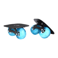 Split Skateboard Road Skate Plate for Beginners - Stylish Portable Design with Non-Slip Blue Arc Wheels