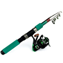 Fishing Sets Telescopic Fishing Rod Combo 2.7m Spinning Reel Carp Fishing Kit Black Reel Durable Lightweight Design