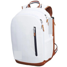 Tennis Racket Bags Backpack with Compartments, Large Capacity, Unisex Tennis Sports Bag in White for Men and Women