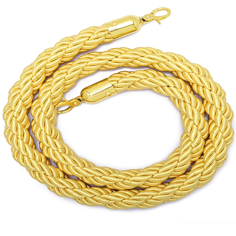 Queue Rope Barrier 4.9Ft Hemp Rope Post Rope For Events, Braided 1/2/3M Rope, Stability 6038364710185