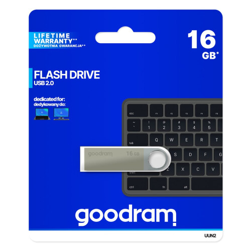 Goodram UUN2 USB flash drive 16 GB USB Type-A 2.0 Silver 2
