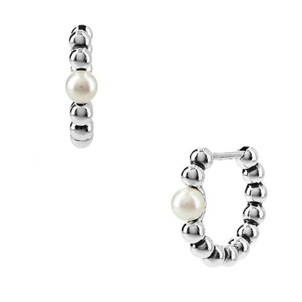 Pandora Cultured Pearl & Beads Hoop Earrings 293178C01