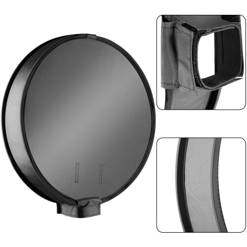 Round Speedlight Softbox 30cm for Perfect Photography Lighting, Compatible with Studio Flash, Durable Material, Easy Setup 1