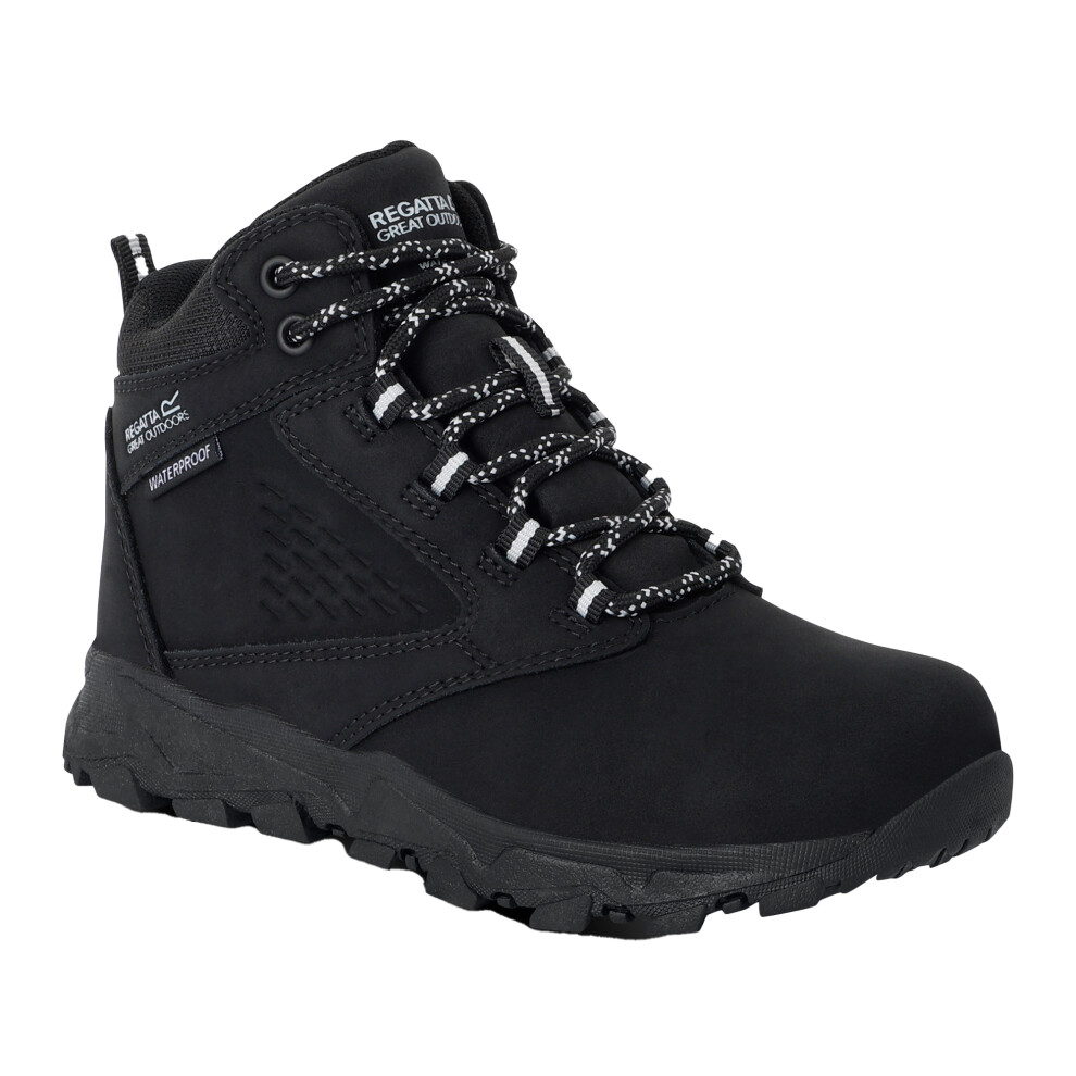 Regatta Childrens/Kids Amble Walking Boots Boys Black Size 6