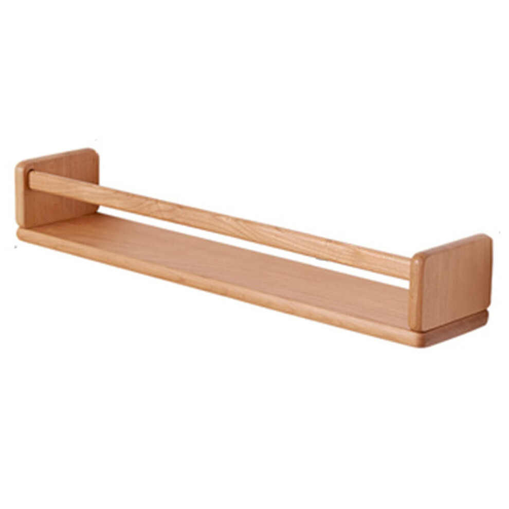 Wooden Magazine Rack Wall Mounted Bookshelves 70cm Cherry Color Table Top File Folder Organizer for Home Office-image-OPC-PK2QGPH-NEW