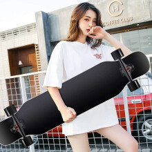 Skateboard Longboard 42 Inch 9 Ply Maple Deck Double Kick Concave for Tricks - Boys and Girls Dancer Board Color J