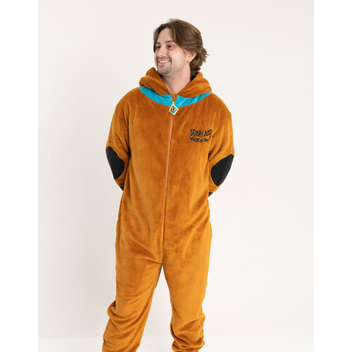 Scooby Doo (X-Large) Scooby Doo Onesie (Unisex Brown) 2