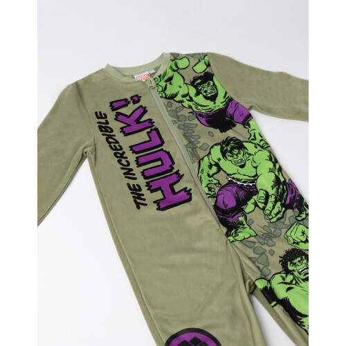 Marvel (5-6 Years) Marvel Hulk Onesie (Boys Green) 2