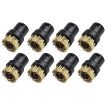 Brass Wire Brush Nozzles for SC1 SC2 SC3 SC4 SC5 Steam Cleaners, 8 Pieces, High Quality Metal Brushes, Compatible with Steam Cleaners