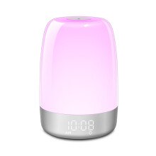 Wake Up Light Alarm Clock with Sunrise Simulation, Adjustable Brightness, Bedside Lamp for Natural Wake-Up, 7 Colors