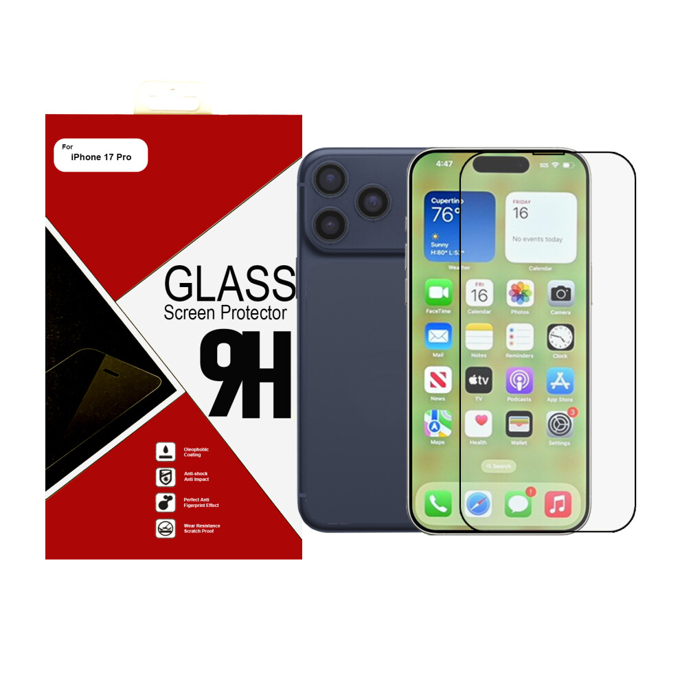 For Apple Iphone 17 Pro Full Cover Tempered Glass Screen Protector 3478547227650