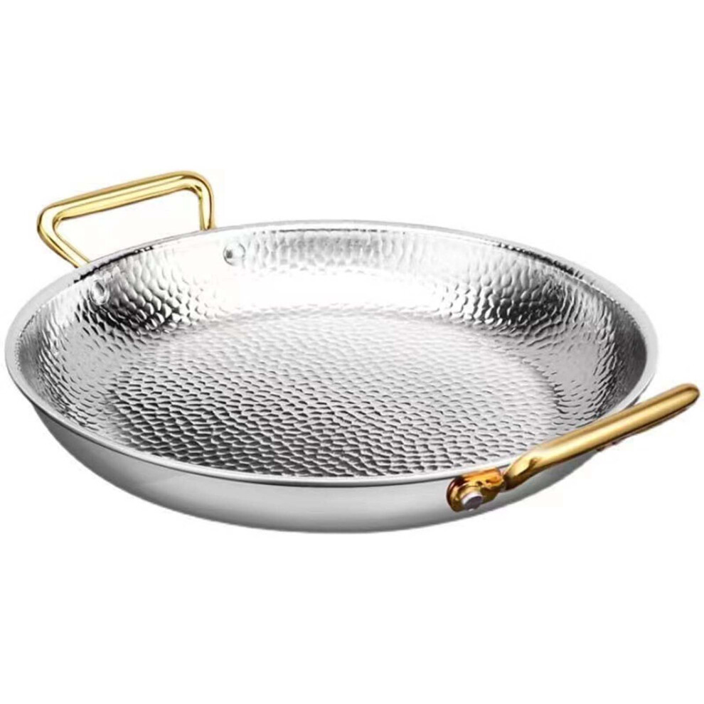 Double Pan Stainless Steel Spanish Paella Pan with Two Handles, 304 Non-Stick Seafood Cookware for Home and Camping-image-OPC-PK2QQZ8-NEW