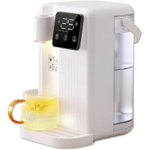 3L Electric Hot Instant Water Dispenser Machine with Countertop Filtration, 3KW Fast Boiling, Night Light, Touch Screen, White