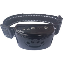 (Black)Anti-blaf hondentrainingshalsband Geluid Trillen Automatisch Stoppen met Blaffen Oplaadbaar