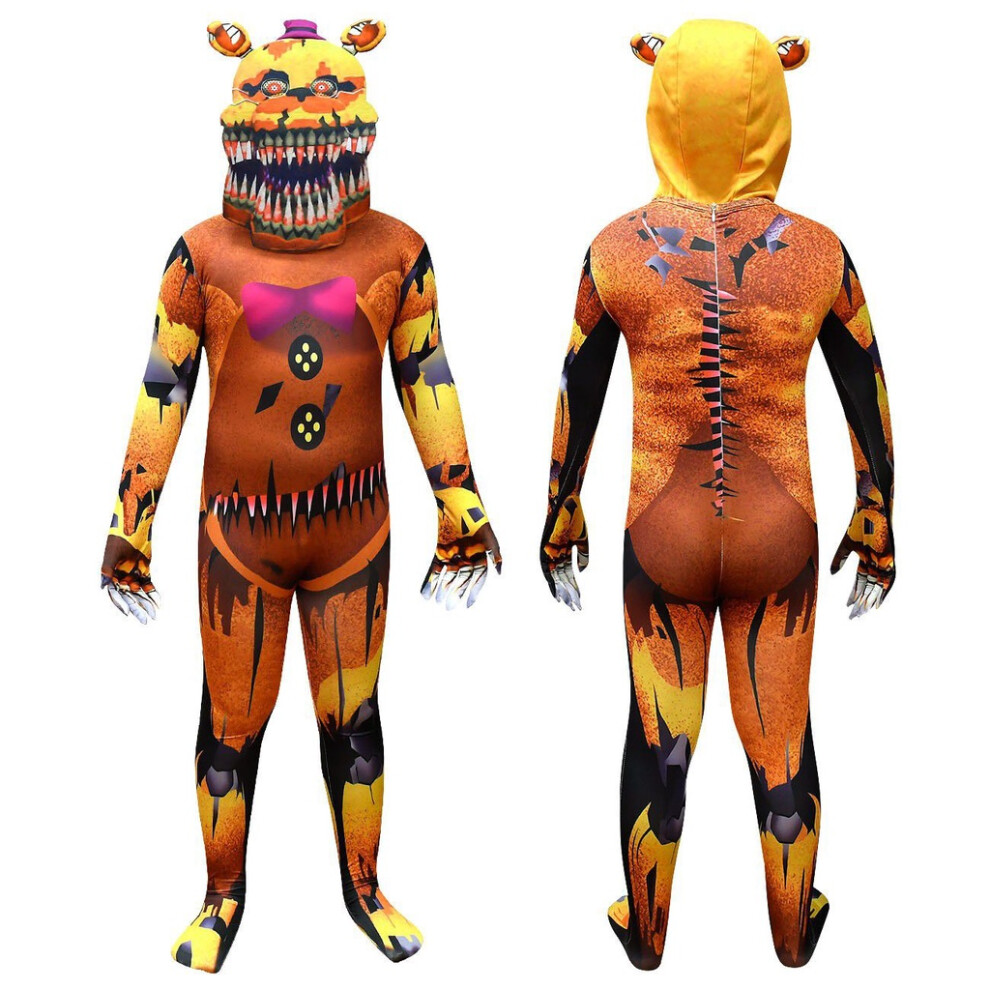 (140cm) Nights At Five Freddys Childrens Cosplay Costume Suit Halloween Masquerade