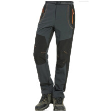 (Gray-Men, 2XL) Womens Warm Mens Outdoor Hiking Ski Pants Fleece Trousers Windproof Waterproof