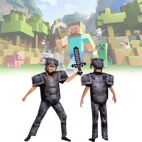 (L)Halloween Minecraft Diamant Rüstung Serie Cosplay Figur Performance Kostüme 2