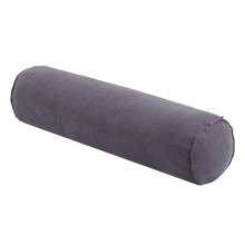 Soft Comfortable Bolster Pillow for Sofa and Bay Window, Solid Gray Roll Neck Pillow, Breathable 20x80cm Design