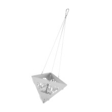 Triangular Campfire Stove Set - Smokeless Portable Stainless Steel Camping Fire Pit with Hanging Design and Metal Grate