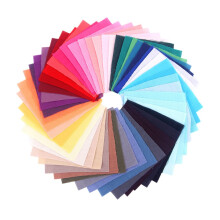 50 Pieces Cotton Fabric Patchwork Bundle, Solid Color Muslin Quilt Fabric for Sewing, Quilting, and Crafting Projects