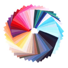 50 Pieces Patchwork Cotton Fabric Squares for DIY Quilting Projects, Handmade Sewing Accessories, Assorted Colors