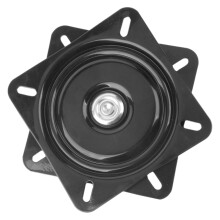 360-Degree Swivel Furniture Plate Chair Mat for Carpet, Rotating Lazy Chair Base, Heavy-Duty Metal, Black