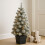 3ft Pre-Lit Snowy Christmas Tree, Indoor Mini Tree with 40 LED Lights 8