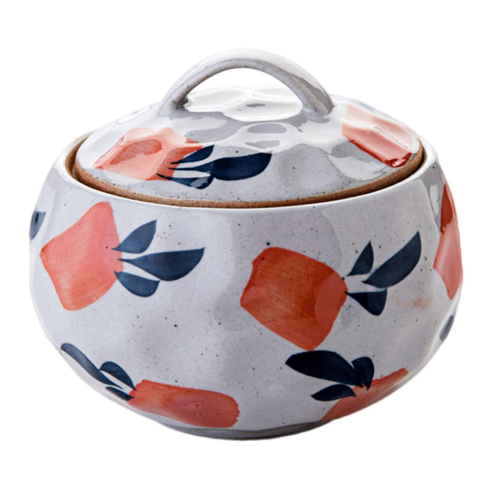 Ceramic Casserole Soup Bowl with Lid, Microwave Safe Mixing Bowl, Cute Pasta Cooker, Noodles Strainer Kitchenware-image-OPC-PK2T9C7-NEW