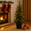 Green 3ft Christmas Tree, Pre-Lit Mini Tree with LEDs for Home Decor 4