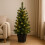 Green 3ft Christmas Tree, Pre-Lit Mini Tree with LEDs for Home Decor 9